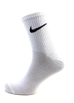 Мужские высокие носки nike black classic 41-45 черные высокие носочки летние найк демисезонные белый, 41-45