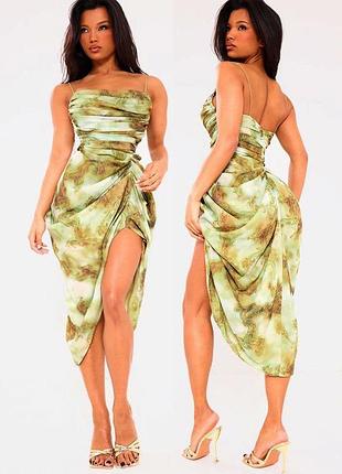 Распродажа платье prettylittlething миди драпировка