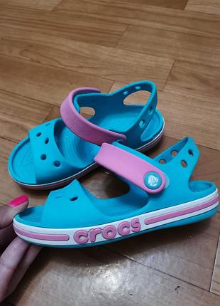 Crocs кроксы с 10 на липучках, босоножки