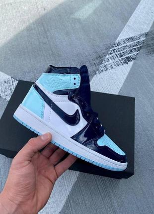Женские кроссовки nike jordan 1 high голубые, легкость и стиль для каждого шага найк джордан 37
