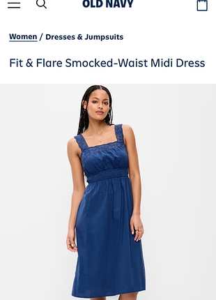 Жіноча сукня old navy міді синя
