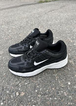Кроссовки nike p-6000 комбинированные черные