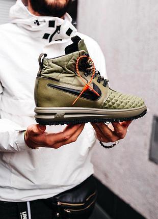 Зимние мужские кроссовки nike lunar force 1 duckboot 17 кожаные утепленные для зимы 43