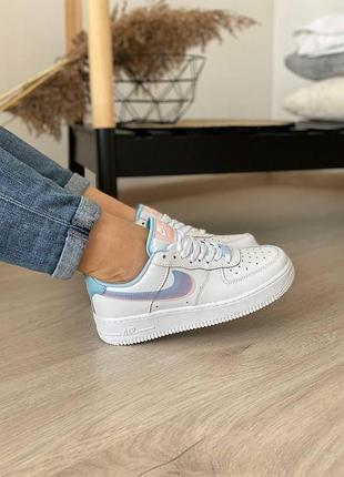 Жіночі кросівки nike air force 1 low шкіряні білі зручні стильні повсякденні для жінок найк