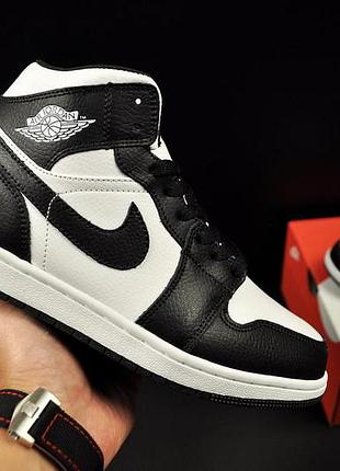 Кроссовки зимние nike air jordan 1 арт 21419 (найк, джордан, унисекс) 38