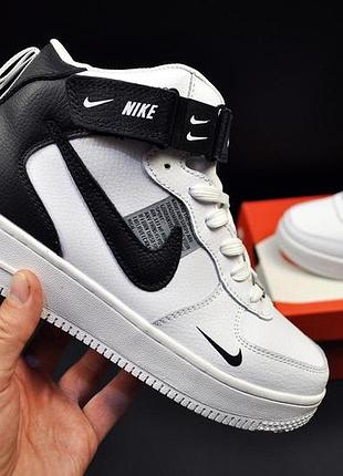 Кроссовки зимние nike air force high арт 21544 (унисекс, найк, зима) 40