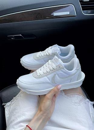 Удобные женские кроссовки nike ld waffle sacai для активного отдыха и прогулок найк 41