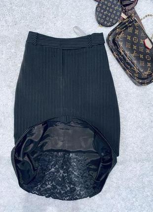 Шикарная модная классическая юбка в полоску next  качественный пошив5 фото