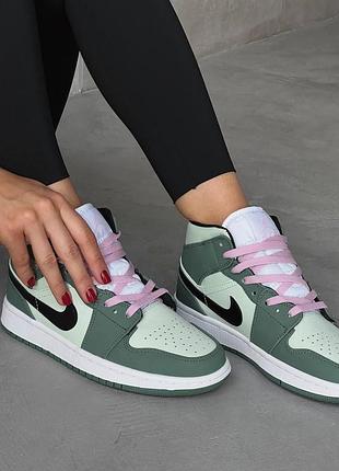 Жіночі кросівки nike air jordan 1 high для жінок білі-блакитні зручні шкіряні кроси найк аір джордан