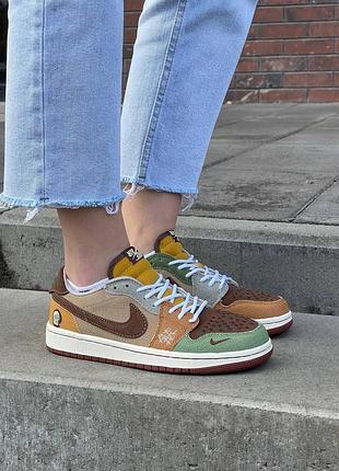 Роси nike air jordan low для жінок найки аир джордан лоу зручні текстиль повсякденні жіночі кросівки