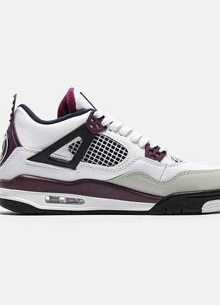 Чоловічі кросівки nike psg x air jordan 4 gs 'paris saint-germain комфортні та надійні кроси джордан 4 white