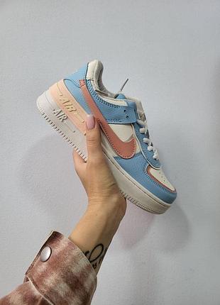 Жіночі кросівки nike air force shadow шкіряні зручні стильні найк ейр форс