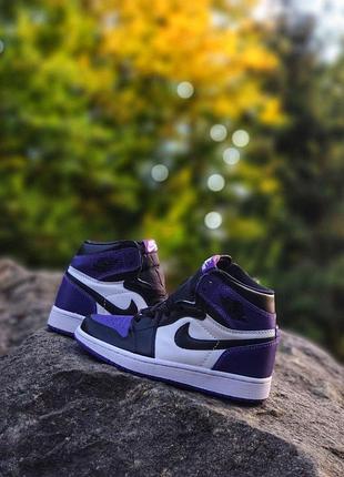 Мужские кроссовки nike air jordan 1 high кроссы найк аир джордан хай для мужчин кожа найк удобные повседневные 40