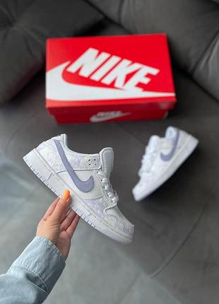 Женские кроссовки nike sb dunk low кроссы найки сб данк белые кожанные стильные для женщин найк повседневные 38