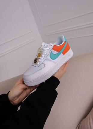Кросівки nike air force 1 low білі шкіряні для жінок стильні зручні повсякденні найк