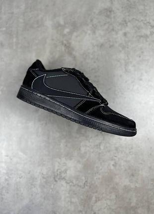 Чоловічі кросівки nike air jordan low кроси найк аір джордан лоу для чоловіків кеди найк зручні чорні