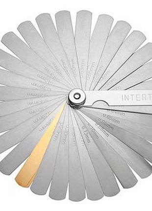 Щуп для измерения зазоров intertool 0.04-0.88мм (32шт) (at-0004)