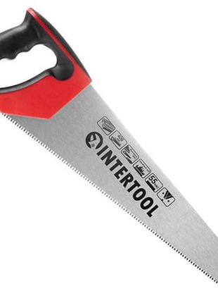 Ножовка по дереву intertool 400 мм тройная заточка 7t х 1" (ht-3104)