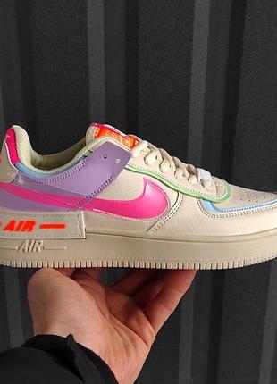 Женские кроссовки nike air force shadow кожаные удобные и универсальные 41