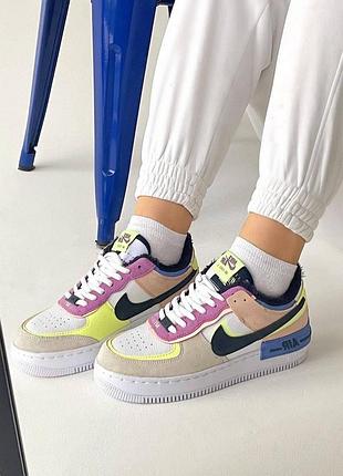 Кросівки nike air force shadow зимові для жінок, тепле взуття для зими найк