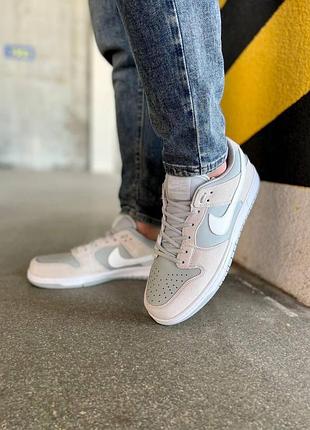 Унисекс стильные демисезонные кроссовки nike sb dunk grey, прошите надежную качественную обувь на сб данк 45, 36