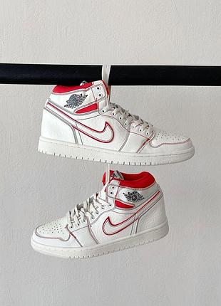 Жіночі кросівки nike air jordan 1 high білі, для активних і стильних жінок найк 42