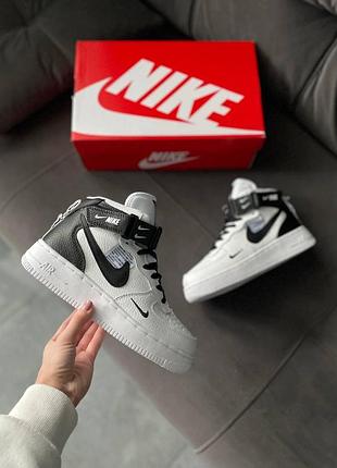 Жіночі кросівки nike air force 1 utility, якісне зимове взуття найк з унікальним стилем