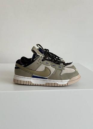 Кроссовки nike sb dunk low бежевые кожаные для женщин удобные повседневные 42