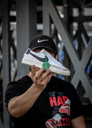 Женские кроссовки nike blazer low белые кожаные для женщин удобные спортивные 39