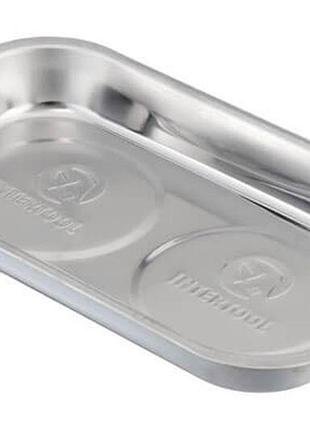 Тарілка магнітна intertool 136 x 237 мм (et-1053)