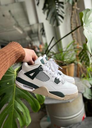 Мужские кроссовки nike air jordan retro 4 белые для мужчин удобные кожа 44