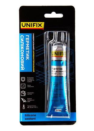 Герметик силіконовий unifix 50мл універсальний прозорий (951263)