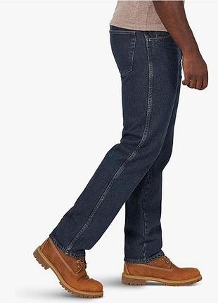 Джинсы мужские wrangler / rustler regular fit tint темно-синий 34х32