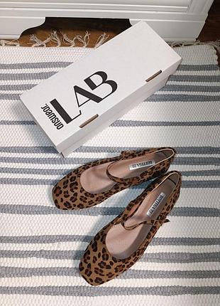 Новые текстильные балетки answear lab в леопардовый принт