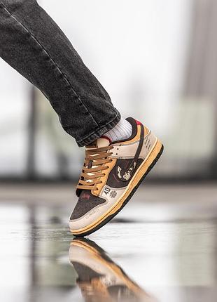 Мужские кроссовки nike sb dunk low для мужчин с современным дизайном и кожей 44