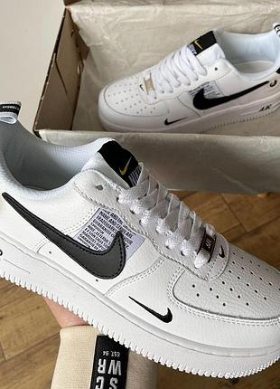 Женские кожаные кроссовки nike air force 1'07 lv8 белые универсальные и удобные найк 38
