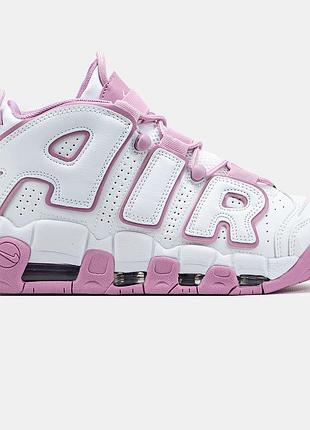 Жіночі кросівки nike air more uptempo білий рожевий оригінальні 39