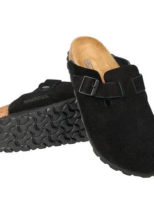 Замшевые биркеншток шлепанцы birkenstock boston