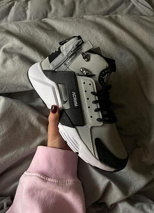 Кроссовки nike huarache x acronym черные зимние утепленные для холодной зимы для мужчин 41