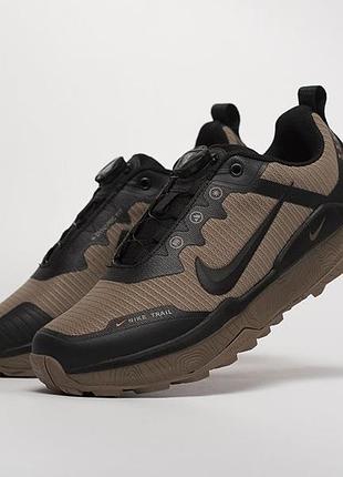 Кросівки чоловічі коричневі текстиль nike wildhorse 8 brown розмір 42 44