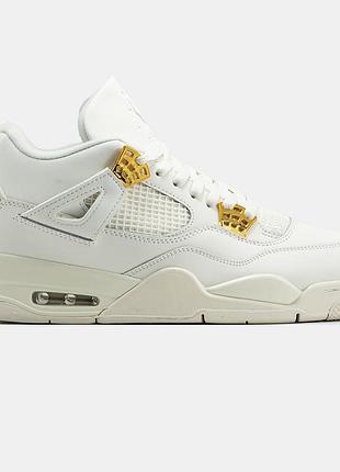 Мужские кроссовки nike air jordan 4 белые оригинальные 41
