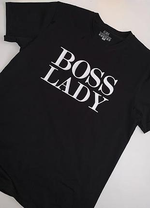 Футболка жіноча "boss lady" l