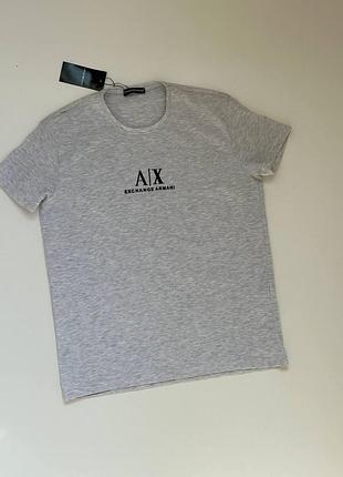 Мужская брендовая футболка armani 100% бавовна армани
