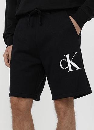 Мужские спортивные шорты calvin klein jeans ck черные кельвин кляйн джинс