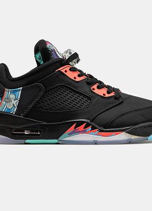 Чоловічі кросівки nike air jordan 5 low wings чорні оригінальні 40