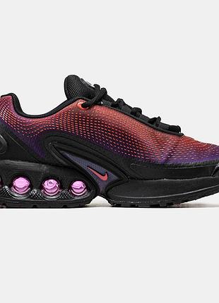 Кроссовки nike air max dn черный фиолетовый унисекс оригинальные