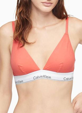Бюстгальтер без косточек хлопковый calvin klein s розовый