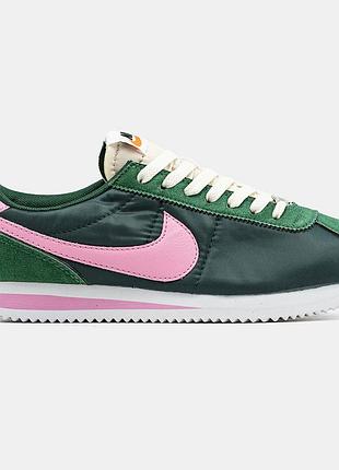 Женские кроссовки nike cortez зеленые оригинальные 39