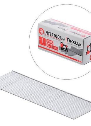 Цвях пневматичний intertool 40 мм (5000 шт.) (pt-8640)