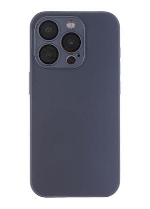 Чехол-накладка стеклянный матовый с защитой камеры matte ag-glass apple iphone 15 pro max graphite black
